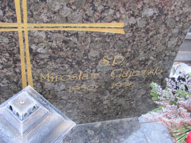 Mirosław GAJEWSKI 1950 Tczew - Grobonet - Wyszukiwarka osób pochowanych