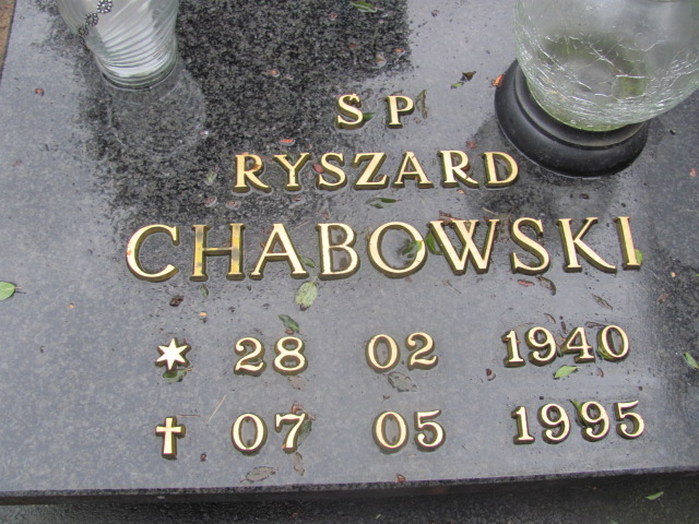 Ryszard CHABOWSKI 1940 Tczew - Grobonet - Wyszukiwarka osób pochowanych