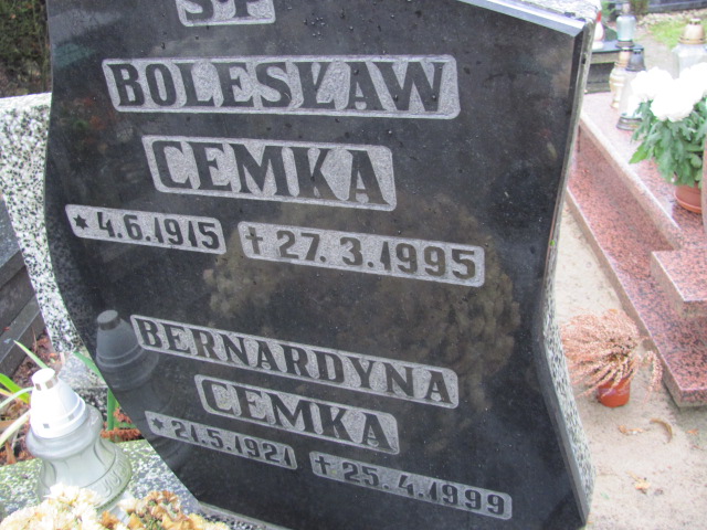 Bernardyna CEMKA 1921 Tczew - Grobonet - Wyszukiwarka osób pochowanych