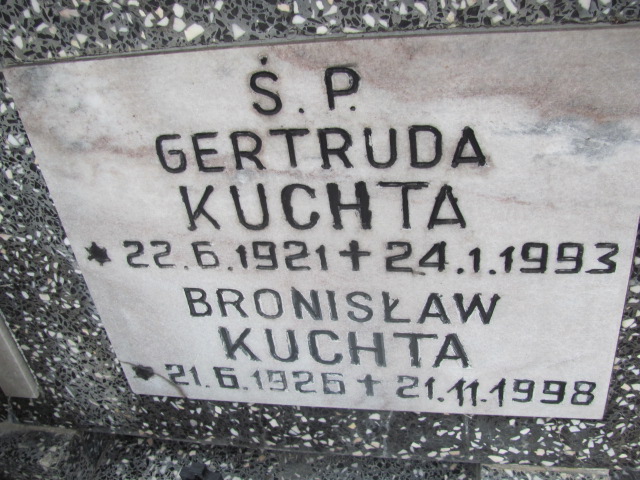 Bronisław KUCHTA 1926 Tczew - Grobonet - Wyszukiwarka osób pochowanych