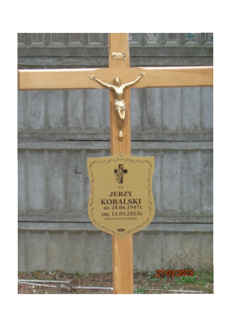 Jerzy KOBALSKI  1947 Tczew - Grobonet - Wyszukiwarka osób pochowanych