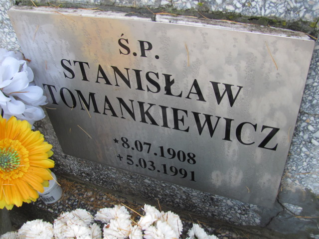Stanisław TOMANKIEWICZ 1908 Tczew - Grobonet - Wyszukiwarka osób pochowanych
