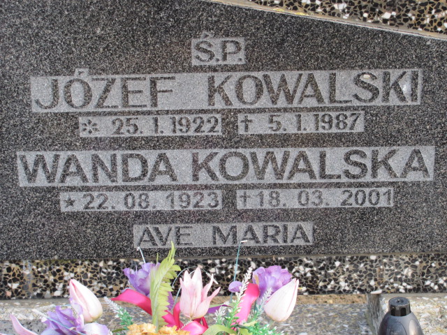Wanda KOWALSKA 1923 Tczew - Grobonet - Wyszukiwarka osób pochowanych