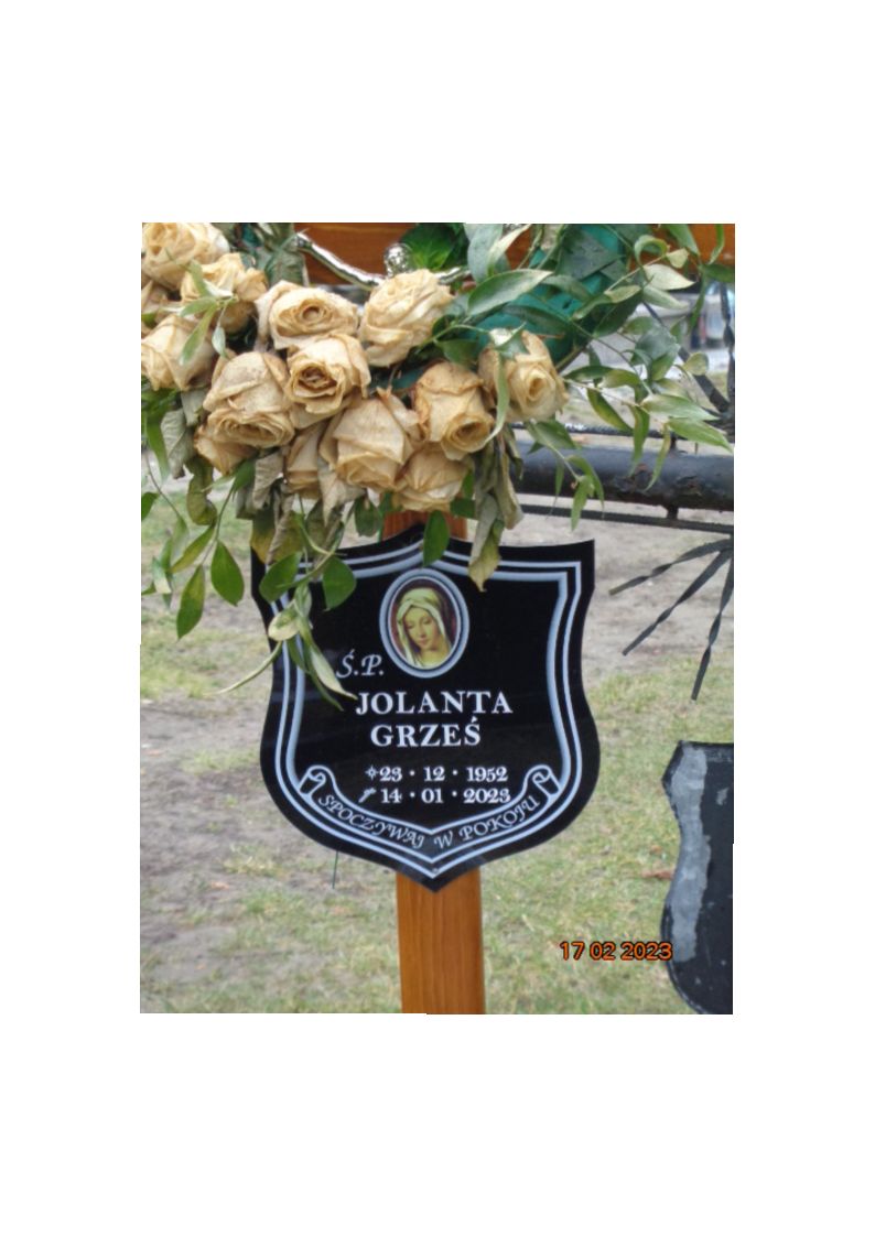 Jolanta GRZEŚ 1952 Tczew - Grobonet - Wyszukiwarka osób pochowanych