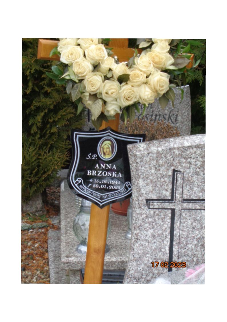 Anna BRZOSKA 1945 Tczew - Grobonet - Wyszukiwarka osób pochowanych