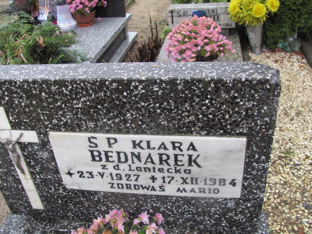 Klara BEDNAREK 1927 Tczew - Grobonet - Wyszukiwarka osób pochowanych