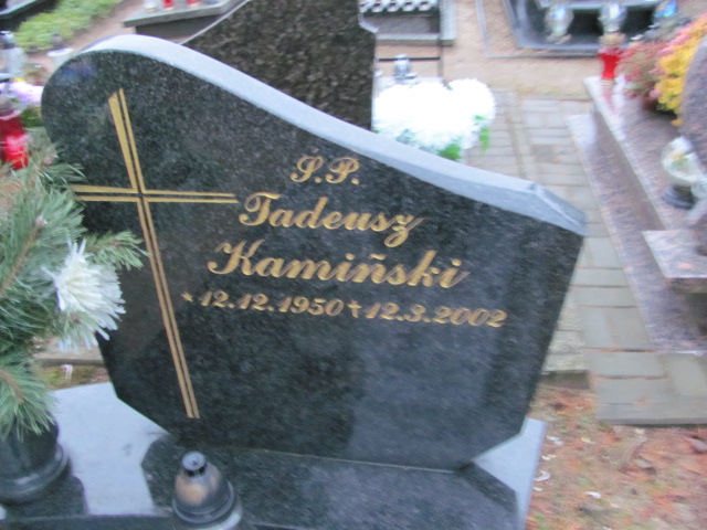 Tadeusz KAMIŃSKI 1950 Tczew - Grobonet - Wyszukiwarka osób pochowanych