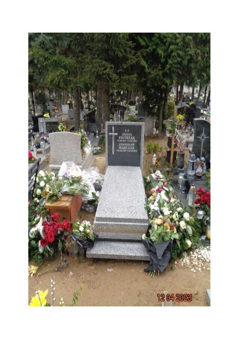 Grób JÓZEFA PIETRZAK