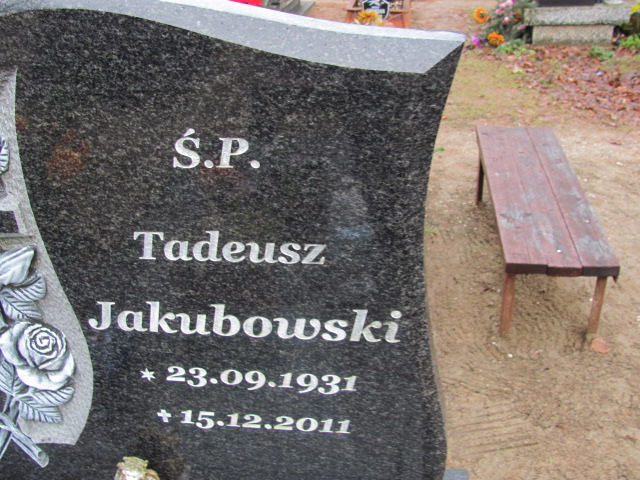 Tadeusz Jakubowski 1931 Tczew - Grobonet - Wyszukiwarka osób pochowanych
