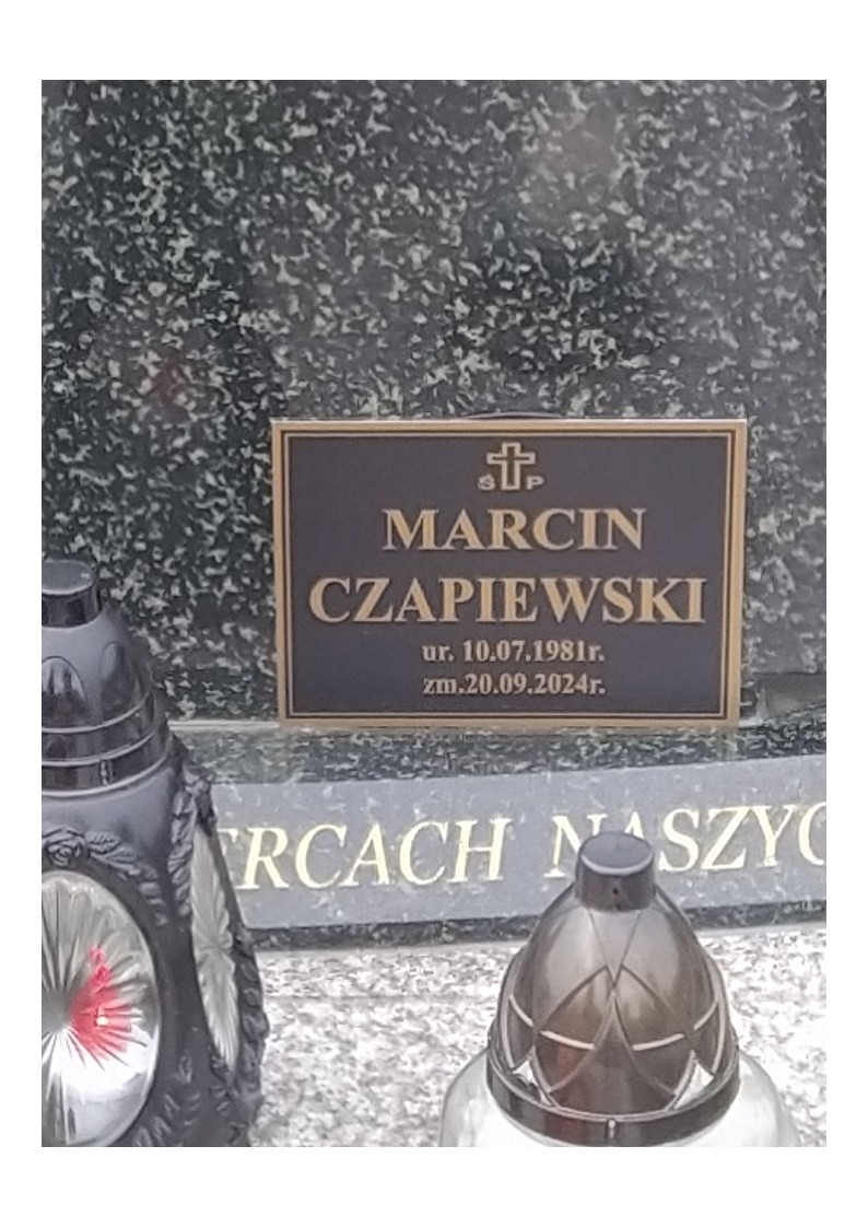 Marcin CZAPIEWSKI 1981 Tczew - Grobonet - Wyszukiwarka osób pochowanych