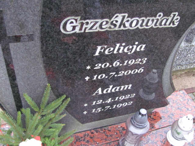 Adam GRZEŚKOWIAK 1922 Tczew - Grobonet - Wyszukiwarka osób pochowanych