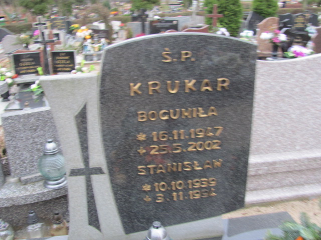 Bogumiła KRUKAR 1947 Tczew - Grobonet - Wyszukiwarka osób pochowanych