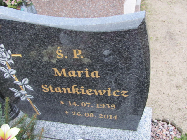 Maria STANKIEWICZ 1939 Tczew - Grobonet - Wyszukiwarka osób pochowanych