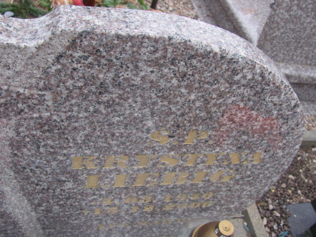 Krystyna LIEBIG 1940 Tczew - Grobonet - Wyszukiwarka osób pochowanych