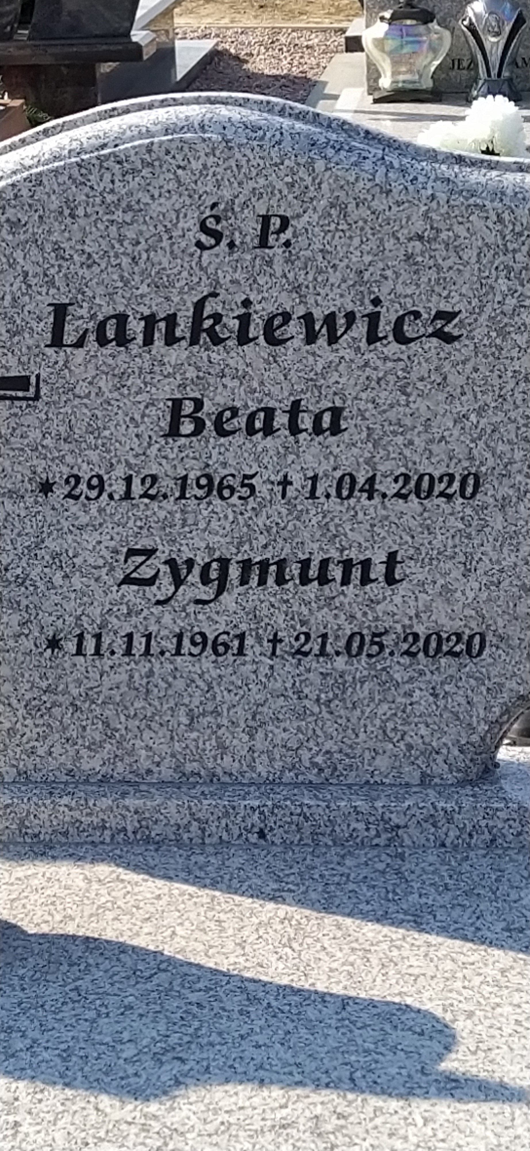 Beata LANKIEWICZ 1965 Tczew - Grobonet - Wyszukiwarka osób pochowanych