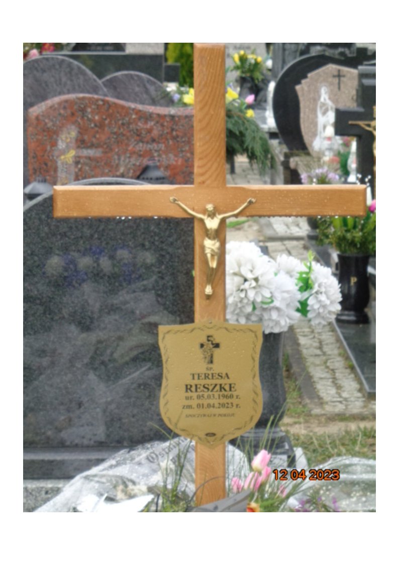 Teresa RESZKE 1960 Tczew - Grobonet - Wyszukiwarka osób pochowanych