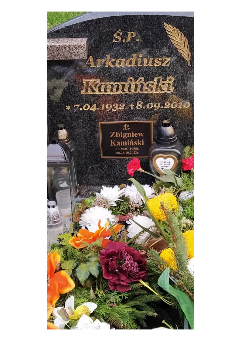 Zbigniew KAMIŃSKI  1958 Tczew - Grobonet - Wyszukiwarka osób pochowanych