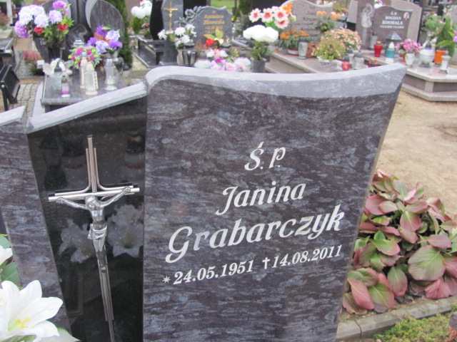 Janina Grabarczyk 1951 Tczew - Grobonet - Wyszukiwarka osób pochowanych