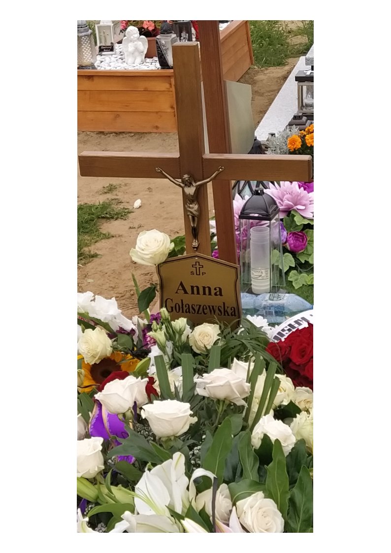 Anna GOŁASZEWSKA 1962 Tczew - Grobonet - Wyszukiwarka osób pochowanych