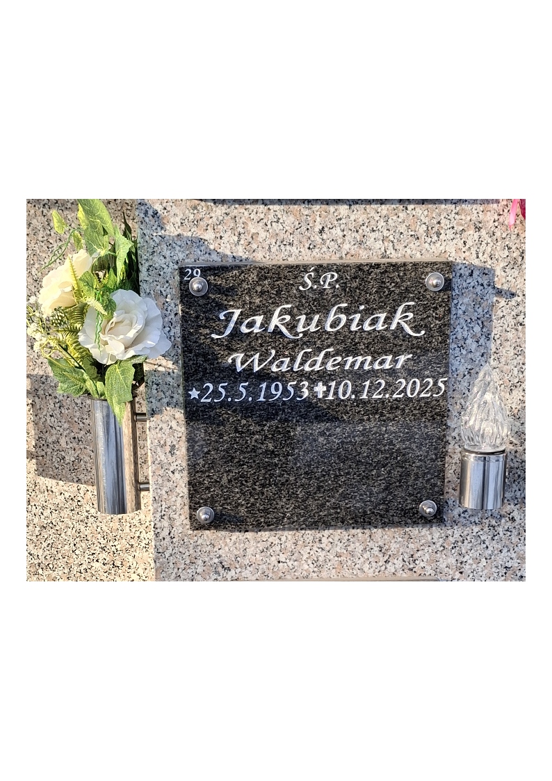Waldemar JAKUBIAK 1953 Tczew - Grobonet - Wyszukiwarka osób pochowanych